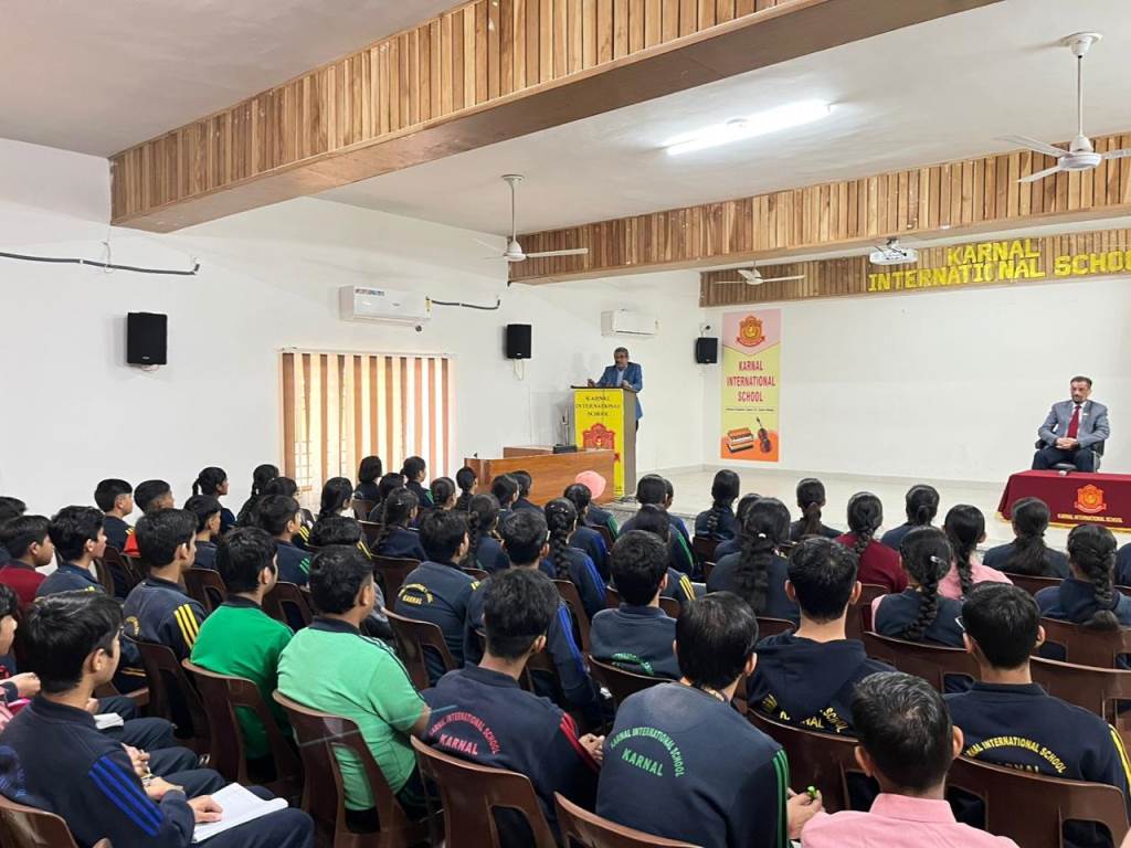Defence Career Guidance Session for Class 10 and 11 students organized at Karnal International School